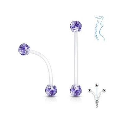 Šperky4U pružný těhotenský piercing do pupíku WP0021-B