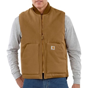 CARHARTT Елек Carhartt V01 insulated rib collar vest - Brown (Carhartt® Brown)