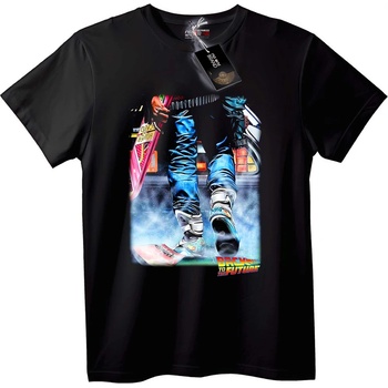 NOONEBRAND Тениска Back to the Future Ховерборд - M, Black