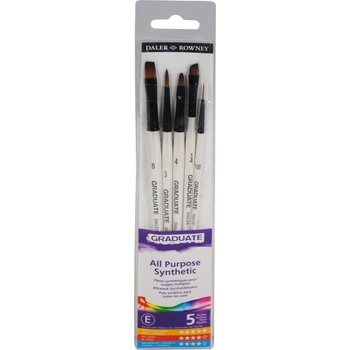 Daler-Rowney Graduate Multi-Technique Brush Synthetic Комплект четки 5 бр (212550002)