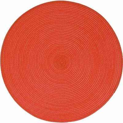 Kulatá červená prostírka 38 cm pletená do jídelny 5five simply smart