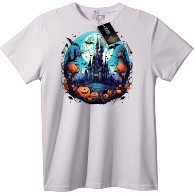 NOONEBRAND Тениска Halloween Замък Тиква - S, Black