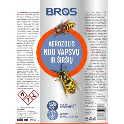 Bros Repelent proti hmyzu aerosol 600 ml