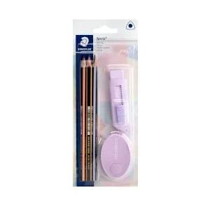 STAEDTLER Молив Slim 3 бр. + гума + острилка