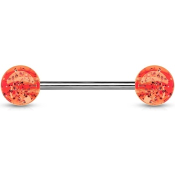 Šperky4U piercing do jazyka akrylát PJ01148-O