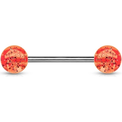 Šperky4U piercing do jazyka akrylát PJ01148-O