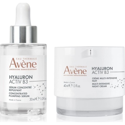 Avène Hyaluron Activ B3 Avène Hyaluron Activ B3 koncentrované sérum proti vráskam 30 ml + Avène Hyaluron Activ B3 intenzívny nočný krém proti vráskam 40 ml