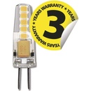 Emos LED, žiarovka Classic JC 2 W G4, teplá biela