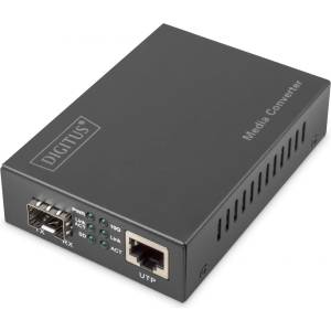 DIGITUS DN-82211 мрежов медиен конвертор 10000 Мбит/с Черен (DN-82211)