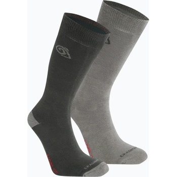 Craghoppers Чорапи за трекинг Craghoppers NosiLife TwinPck 2 pary black pepper/mid grey