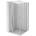 Mexen Mist Duo душ кабина с врати 95 x 95 см, прозрачно, хром - 8A4-095-095-01-00 (8A4-095-095-01-00)