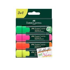 Faber-Castell Текст маркер 1548 3+1 цвята