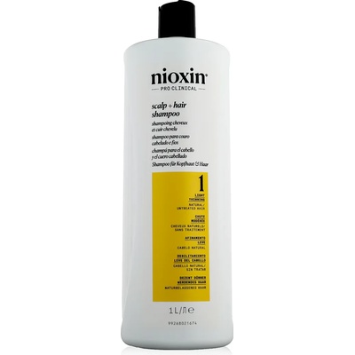 Nioxin System 1 Scalp + Hair Shampoo Шампоан за жени 1000 ml опция Нова опаковка