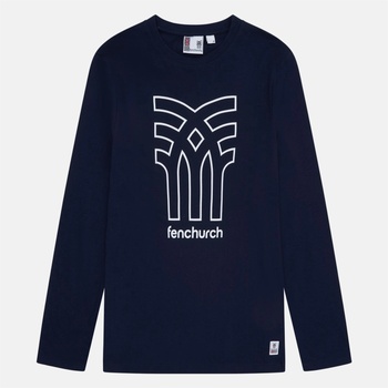 Fenchurch Тениска Fenchurch Men's Aspinall Long-Sleeve T-Shirt - Navy