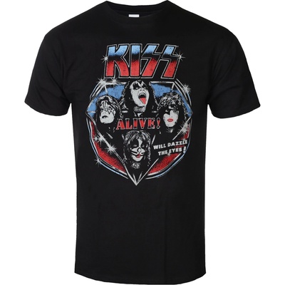 NNM мъжка тениска Kiss - Alive Vintage - Black - 51715700