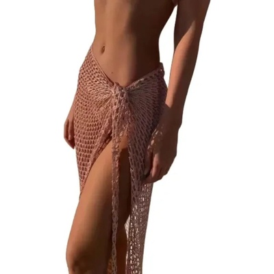 Amparo Miranda Dlhý plážový prehoz Fishing net S204 hnedá