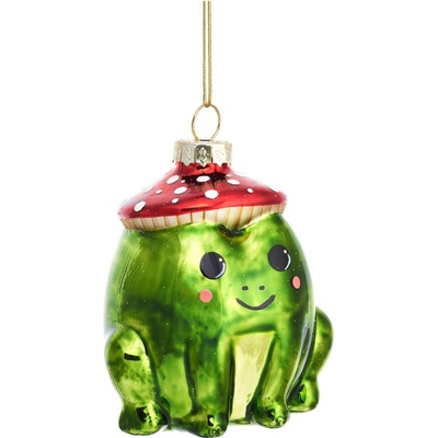 Sass & Belle Frog vánoční ozdoba zelená
