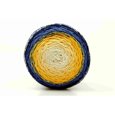 Chainy Cotton Cake ReTwisst 37 variace žlutá, modrá