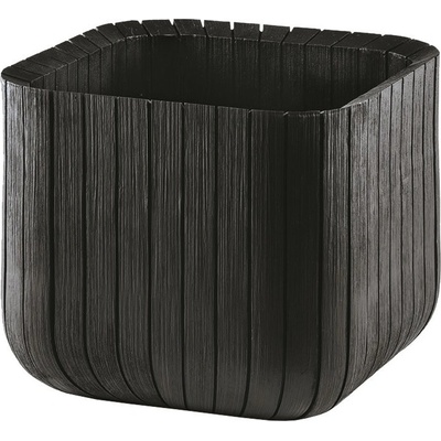 Keter Cube Planter M Květináč 30 x 30 x 30 cm antracit