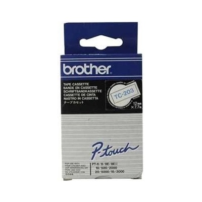 BROTHER TC-203 modrý tisk/bílý podklad lam (TC203)