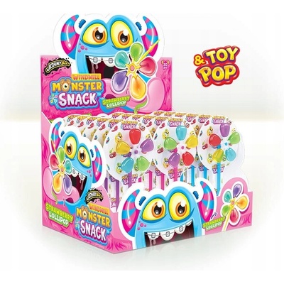 Johny Bee Windmill Monster Snack lízátko větráček 30 x 16 g