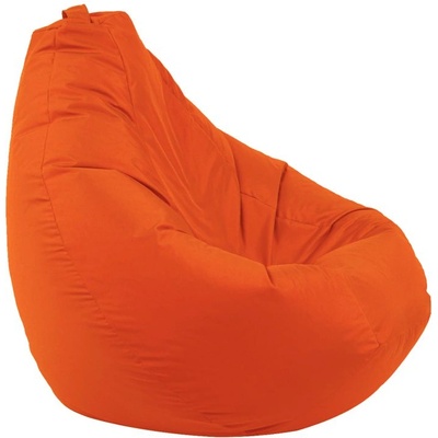 Pufrelax Пуф круша 320л. , Nirvana Grande - Teteron Neon Orange, За открито, Перящ се калъф, Пълнеж от Полистиролни перли