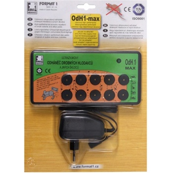 Format1 Odháněč kun, myší a potkanů OdH1 MAX s adaptérem ultrazvukový FORMAT1 49184
