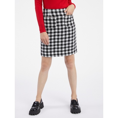 Orsay Дамска пола на бяло и черно каре ORSAY Orsay | Cheren | ЖЕНИ | XS