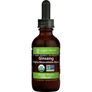 Global Healing Ginseng Raw Herbal Extract 59.2 ml капки | Global Healing (03023 (GF-2OZ))