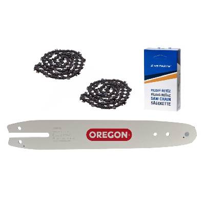 Oregon vodící lišta 120SDEA074 12" (30 cm) 3/8" .050" (1,3 mm) + 2 x HS PARTS pilový řetěz 44 článků hranatý zub pro Stihl 009 010 011 017 018 019 020 021 023 025 MS160 MS170 MS180 MS192 MS210 MS250 M