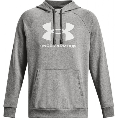 Under Armour mikina s kapucňou UA Rival Fleece Logo HD-GRY 1379758-025