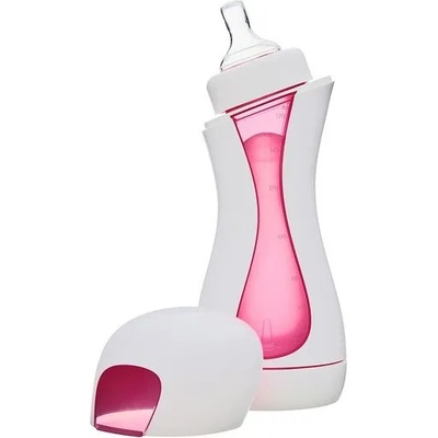 iiamo Бебешка бутилка iiamo home - Бяло и розово, 380 ml (601)