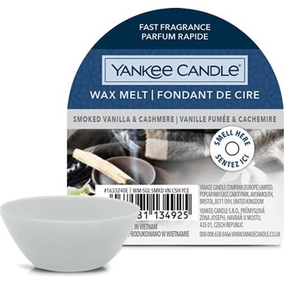 Yankee Candle Smoked Vanilla amp Cashmere vonný vosk do aromalampy 22 g