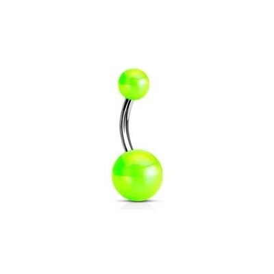 Šperky4U piercing do pupíku banánek metalické barvy BA0003-G
