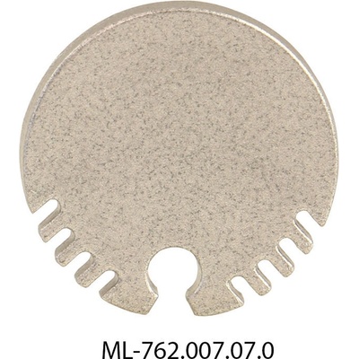ML-762.007.07.0 Koncovka bez otvoru pro ZX, stříbrná barva, 1 ks