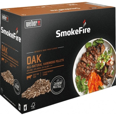 Weber 18295 Dřevěné přírodní pelety 8 kg dub