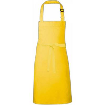 Link Kitchen Wear Nastavitelná zástěra na grilování bez potisku Žlutá X979