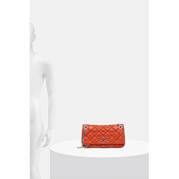 Zadig&Voltaire Кожена чанта zadig&voltaire rock ii quilted monogram (lwba04053)