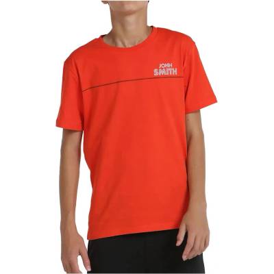 Тениска John smith Batelc short sleeve T-shirt - Orange (Fire)