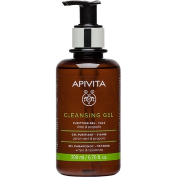 Apivita Cleansing Gel with Lime and Propolis 200 ml
