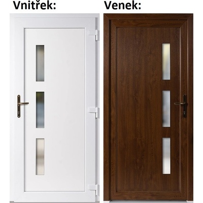 SOFT Vchodové dveře Venus | 100x210 cm pravé
