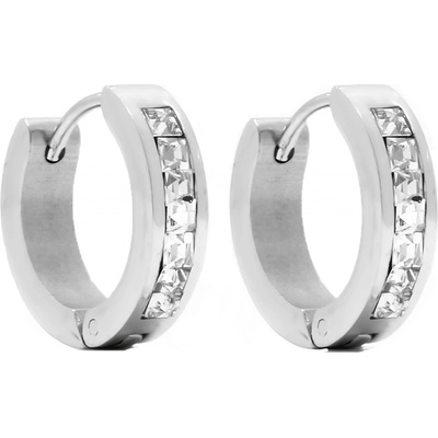 BRUNOshop.cz Náušnice kroužky s kamínky 1,7 cm S2728