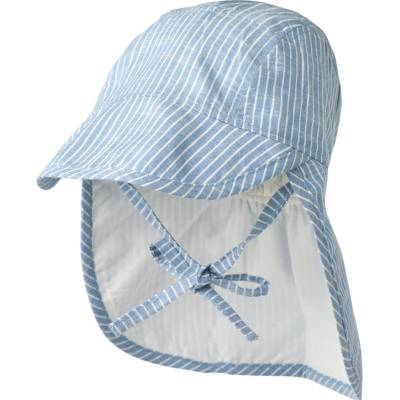 WHEAT Детска шапка с козирка Wheat Kid's Sunhat Albert Cap - Blue Stripe - размер 40-43 cm (904-3283-0111)