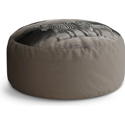 Sablio Taburet Circle Zebry: 40x50 cm