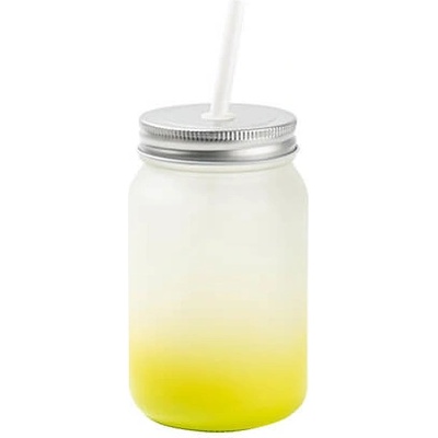 Mason Jar bez ouška matná limetkově zelený gradient sublimace termotransfer 450 ml