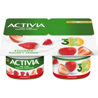 Danone Activia jahoda 4 x 120 g