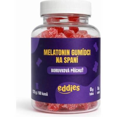 eddies Gumídky na spánok s melatonínom 60 gummies