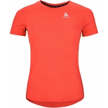 Odlo Dámske bežecké tričko W CREW NECK S/S ZEROWEIGHT CHILL TEC oranžová biela