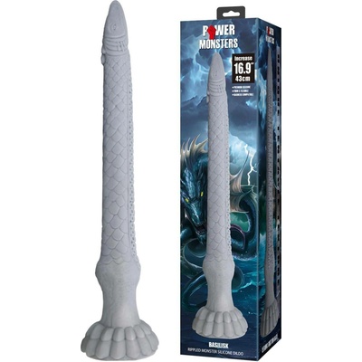 Power Monsters Basilisk 43 cm Rippled Monster Silicone Dildo