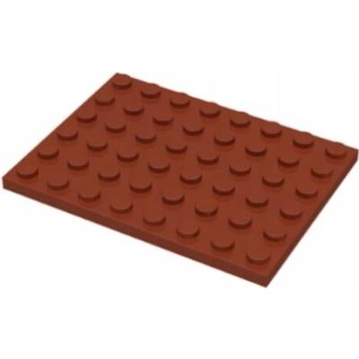 LEGO® 3036 Podložka 6x8, Červenkasto-Hnedá